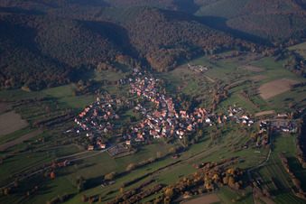 Photographie aérienne de Wingen dans le département Bas Rhin, France