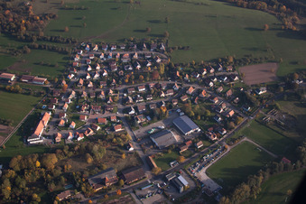 Lembach dans le département Bas Rhin, France vu d'un drone