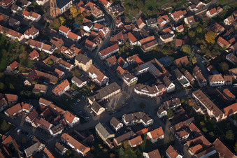 Photographie aérienne de Lembach dans le département Bas Rhin, France