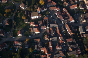 Vue oblique de Lembach dans le département Bas Rhin, France