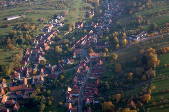 Langensoultzbach dans le département Bas Rhin, France hors des airs