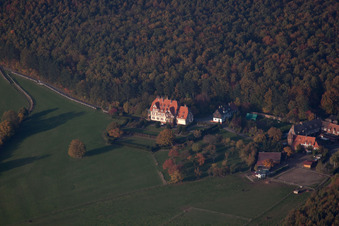 Niederbronn-les-Bains dans le département Bas Rhin, France depuis l'avion