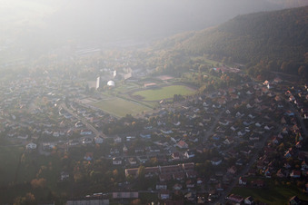 Niederbronn-les-Bains dans le département Bas Rhin, France vue du ciel