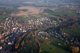 Image drone de Niederbronn-les-Bains dans le département Bas Rhin, France