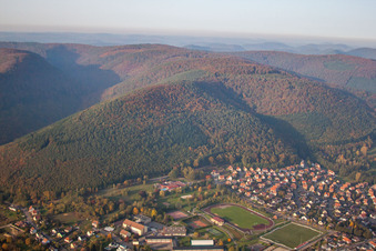 Niederbronn-les-Bains dans le département Bas Rhin, France vue d'en haut