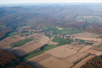 Frœschwiller dans le département Bas Rhin, France hors des airs