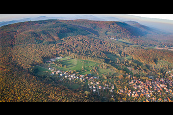 Photographie aérienne de Preuschdorf dans le département Bas Rhin, France