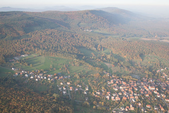 Preuschdorf dans le département Bas Rhin, France hors des airs
