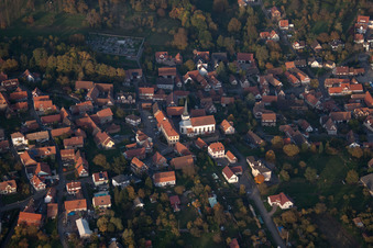 Enregistrement par drone de Lampertsloch dans le département Bas Rhin, France