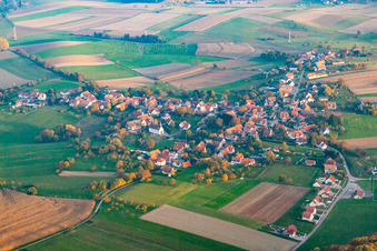 Memmelshoffen dans le département Bas Rhin, France d'un drone