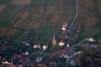 Cleebourg dans le département Bas Rhin, France du point de vue du drone