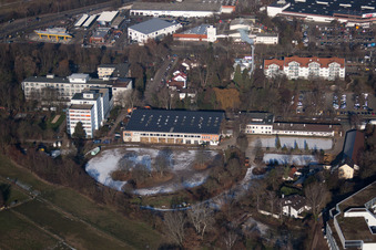 Enregistrement par drone de Quartier Oggersheim in Ludwigshafen am Rhein dans le département Rhénanie-Palatinat, Allemagne
