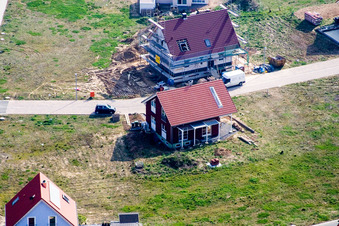 Enregistrement par drone de Nouvelle zone de développement NO à le quartier Schaidt in Wörth am Rhein dans le département Rhénanie-Palatinat, Allemagne