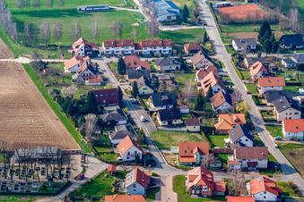 Vue aérienne de Jahnstr à Dierbach dans le département Rhénanie-Palatinat, Allemagne