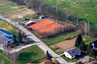 Vue aérienne de Club de tennis Dierbach à Dierbach dans le département Rhénanie-Palatinat, Allemagne