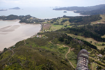 Photographie aérienne de Coromandel dans le département Waïkato, Nouvelle-Zélande