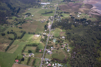 Vue aérienne de Quartier Preece Point in Coromandel dans le département Waïkato, Nouvelle-Zélande