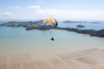 Quartier Wyuna Bay in Coromandel dans le département Waïkato, Nouvelle-Zélande d'en haut