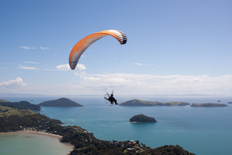 Quartier Wyuna Bay in Coromandel dans le département Waïkato, Nouvelle-Zélande vue d'en haut
