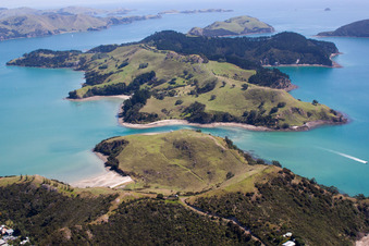 Image drone de Quartier Wyuna Bay in Coromandel dans le département Waïkato, Nouvelle-Zélande