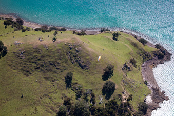 Whanganui Island dans le département Waïkato, Nouvelle-Zélande d'en haut
