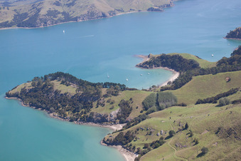 Whanganui Island dans le département Waïkato, Nouvelle-Zélande hors des airs