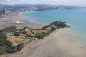 Quartier Preece Point in Coromandel dans le département Waïkato, Nouvelle-Zélande vue d'en haut