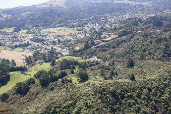Image drone de Coromandel dans le département Waïkato, Nouvelle-Zélande
