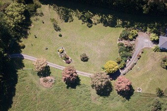 Vue oblique de Coromandel dans le département Waïkato, Nouvelle-Zélande