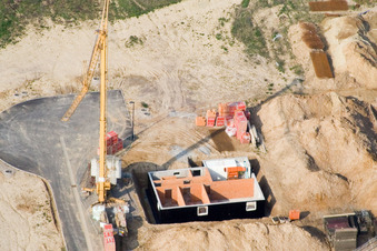 Image drone de Nouvelle zone de développement Am Höhenweg à Kandel dans le département Rhénanie-Palatinat, Allemagne