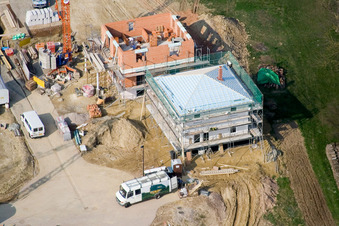 Vue oblique de Nouvelle zone de développement Am Höhenweg à Kandel dans le département Rhénanie-Palatinat, Allemagne