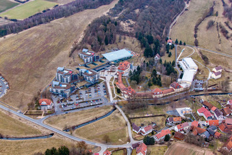 Vue aérienne de Quartier Bad Colberg in Heldburg dans le département Thuringe, Allemagne