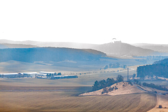 Vue aérienne de Informations à Westhausen dans le département Thuringe, Allemagne