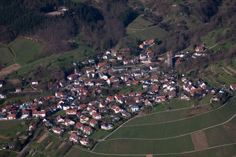 Vue oblique de Quartier Neusatz in Bühl dans le département Bade-Wurtemberg, Allemagne