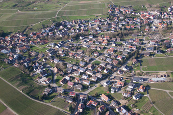 Vue d'oiseau de Quartier Eisental in Bühl dans le département Bade-Wurtemberg, Allemagne