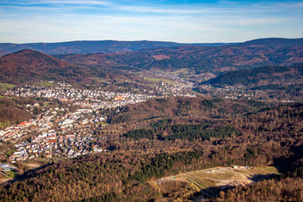 Vue aérienne de De l'ouest à Baden-Baden dans le département Bade-Wurtemberg, Allemagne