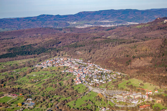 Vue aérienne de Quartier Balg in Baden-Baden dans le département Bade-Wurtemberg, Allemagne