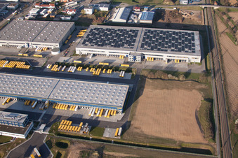 Centre logistique DACHSER Karlsruhe GmbH, Malsch à Malsch dans le département Bade-Wurtemberg, Allemagne hors des airs