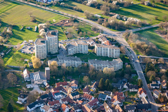 Vue aérienne de Weißenburgerstr à Durmersheim dans le département Bade-Wurtemberg, Allemagne