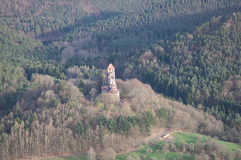 Erlenbach bei Dahn dans le département Rhénanie-Palatinat, Allemagne vue d'en haut