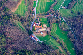 Photographie aérienne de Auberge de campagne St. Germanshof à le quartier Sankt Germanshof in Bobenthal dans le département Rhénanie-Palatinat, Allemagne
