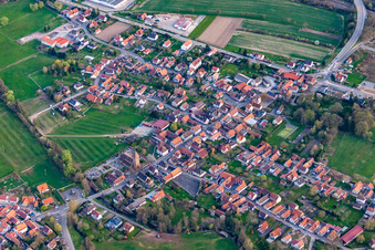 Wissembourg dans le département Bas Rhin, France du point de vue du drone