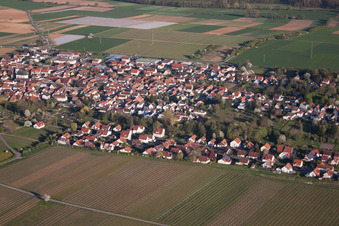 Quartier Niederhochstadt in Hochstadt dans le département Rhénanie-Palatinat, Allemagne vue du ciel