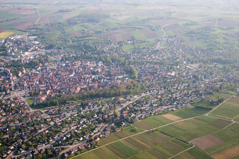 Wissembourg dans le département Bas Rhin, France d'un drone