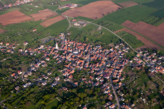 Photographie aérienne de Vue sur le village à Gœrsdorf dans le département Bas Rhin, France