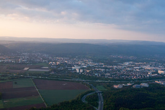 Vue aérienne de De l'ouest à Ettlingen dans le département Bade-Wurtemberg, Allemagne