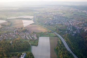 Quartier Hohenwettersbach in Karlsruhe dans le département Bade-Wurtemberg, Allemagne hors des airs