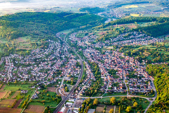 Vue aérienne de Quartier Söllingen in Pfinztal dans le département Bade-Wurtemberg, Allemagne