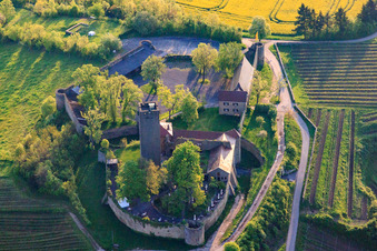 Château de Ravensbourg (Sulzfeld) à Sulzfeld dans le département Bade-Wurtemberg, Allemagne vue d'en haut