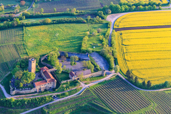 Château de Ravensbourg (Sulzfeld) à Sulzfeld dans le département Bade-Wurtemberg, Allemagne depuis l'avion